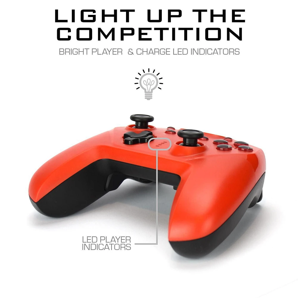 Surge Switchpad Pro Wireless Controller For Nintendo Switch & Nintendo Switch OLED - Red