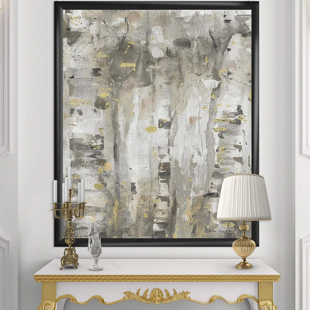 Designart The Modern Grey Forest II Framed Wall Art