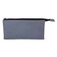 Pen+Gear 3 Pocket Pencil Pouch in Grey Polyester with Black Zip