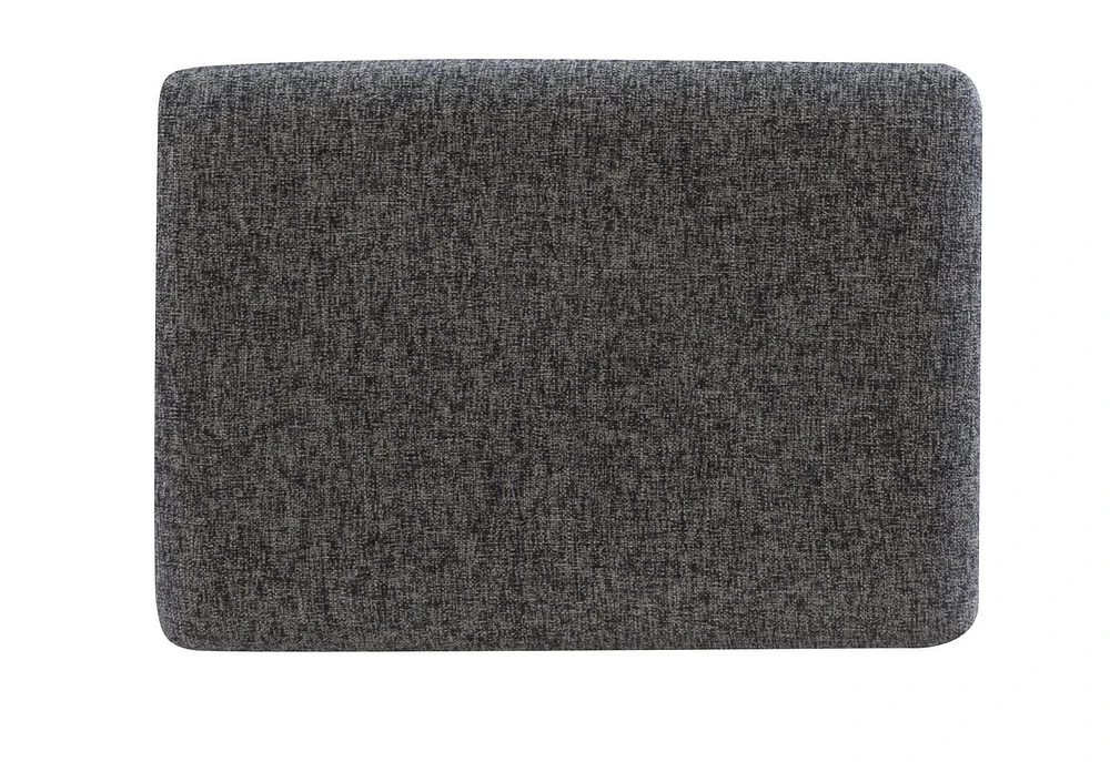 Brady Backless Black and White Tweed Bar Stool