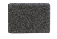 Brady Backless Black and White Tweed Bar Stool