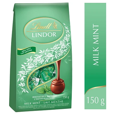 Lindt LINDOR Mint Milk Chocolate Truffles, 150-Gram Bag