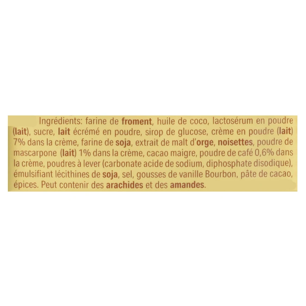 Bouchées de gaufrettes Quadratini de Loacker au tiramisu 220 g