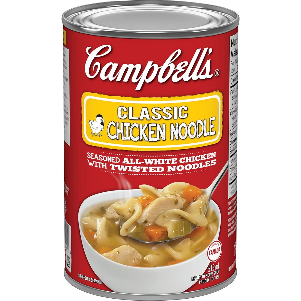 Campbell's® Classic Chicken Noodle Ready to Serve Soup, Ready to Serve Soup (515 mL)