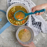 Thyme & Table Louche en Silicone Bleue