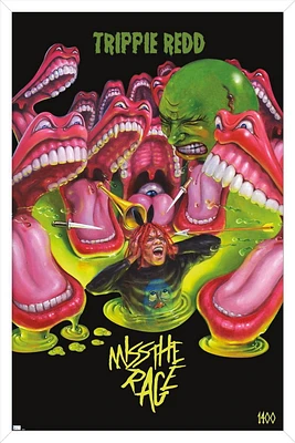 Trippie Redd - Miss the Rage Wall Poster with Magnetic Frame, 22.375" x 34"