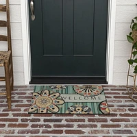 Mainstays Beinvenue Medaillon 18" x 30" Tapis Paillasson, 33,8 cm x 61 cm