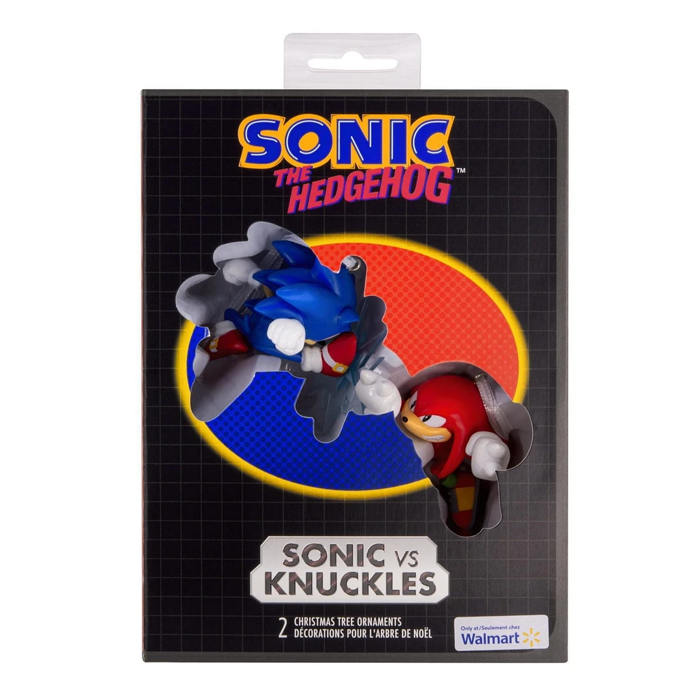 Hallmark Christmas Ornaments (Sonic the Hedgehog Sonic vs. Knuckles), Set of 2