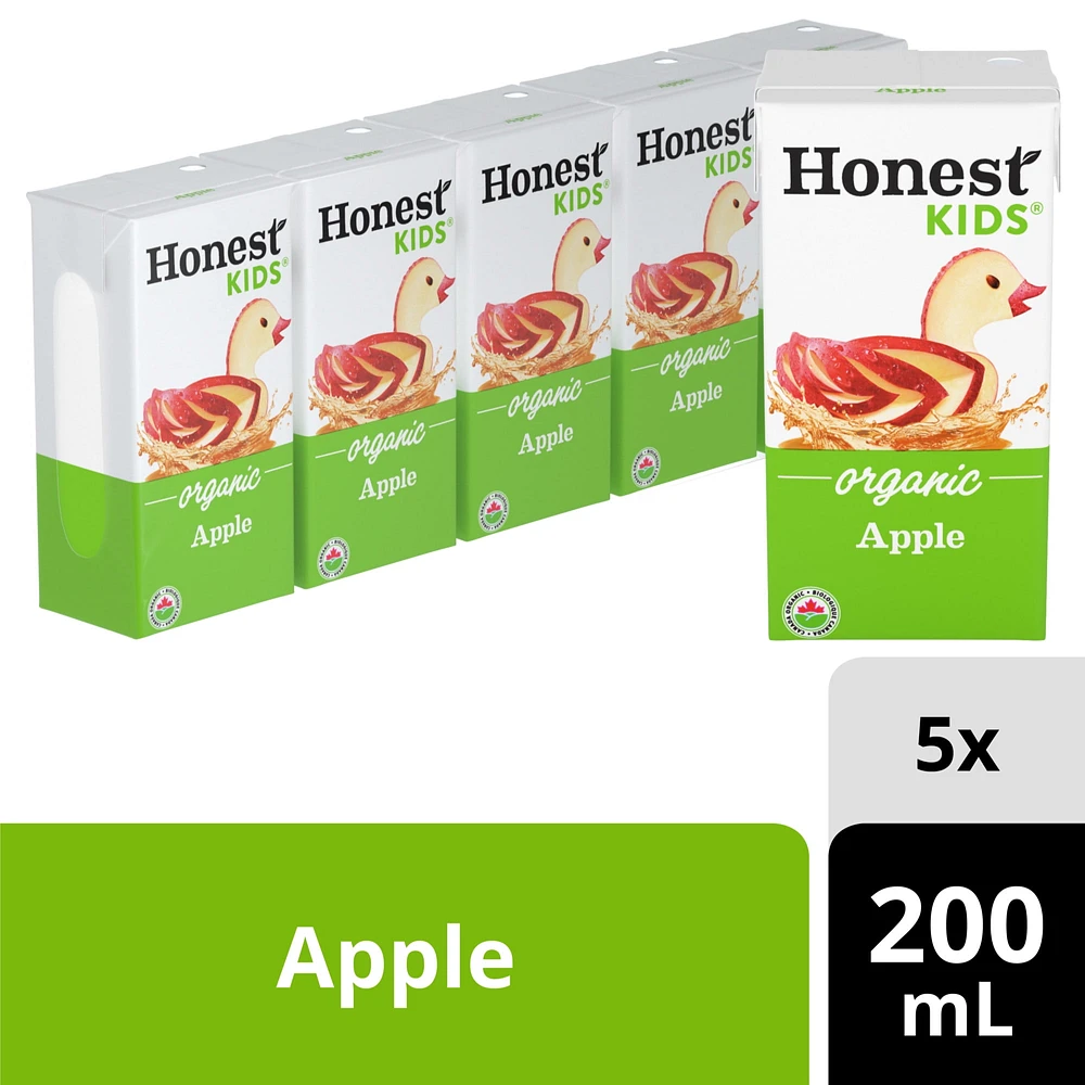 Honest Kids Apple 200 mL carton, 5 Pack, 200 x mL