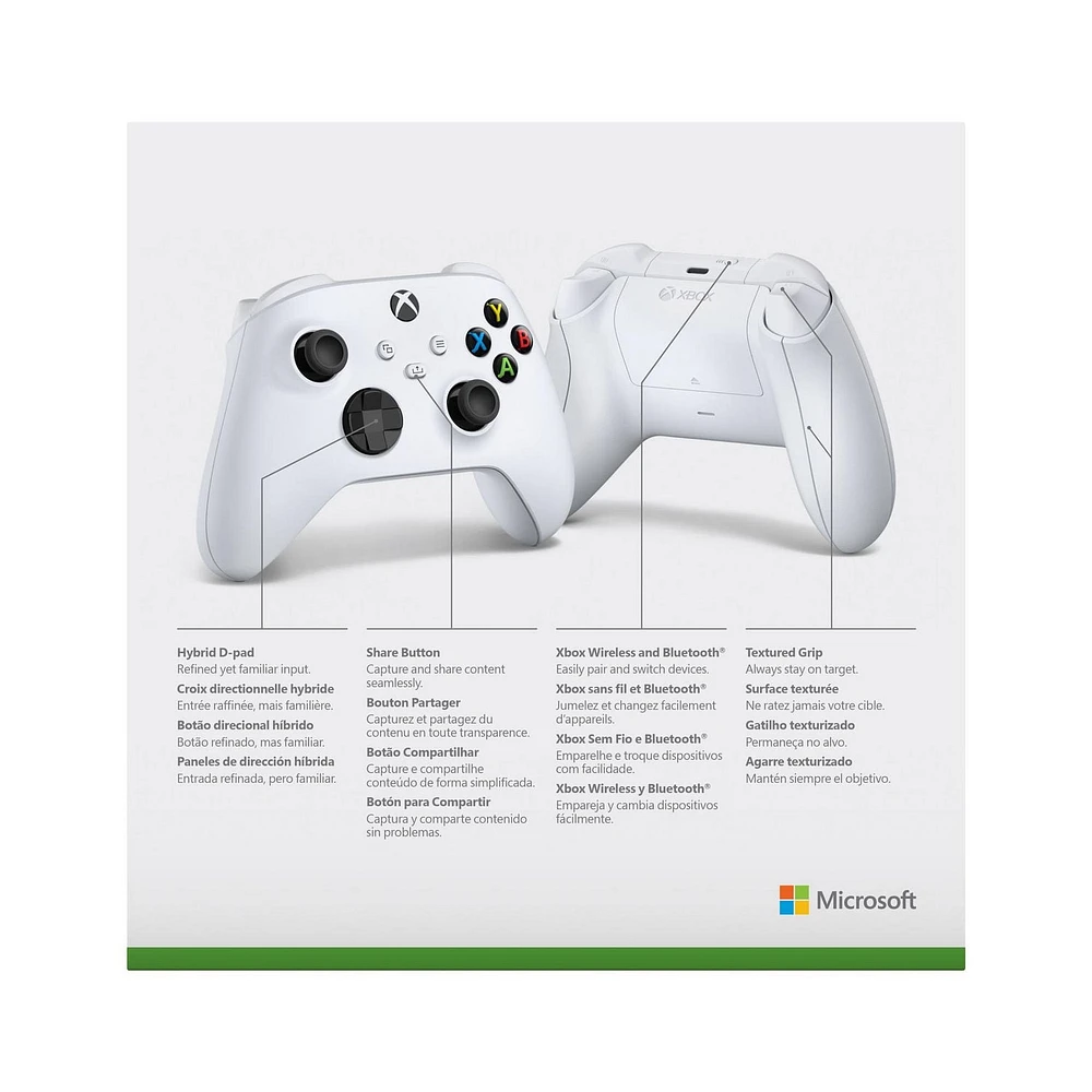 Xbox Wireless Controller – Robot White (Merlin), Xbox