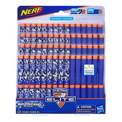 Fléchettes avec motifs de la série BattleCamo Inclut 75 fléchettes Elite