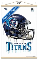 NFL Tennessee Titans - Drip Helmet 20 Wall Poster, 22.375" x 34"