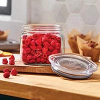 Ball Stack & Store Quart Jar, Glass Storage Jar, 4 Cups, 32oz, Super Wide