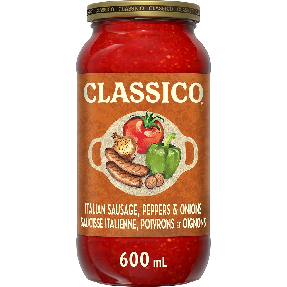 Classico Tomate saucisse Italienne Poivron Oignon 600ML Classico Tomate saucisse Italienne Poivron Oignon 600ML