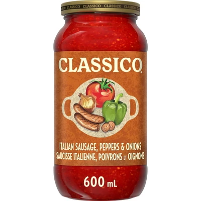 Classico Tomate saucisse Italienne Poivron Oignon 600ML Classico Tomate saucisse Italienne Poivron Oignon 600ML