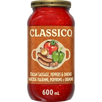 Classico Tomate saucisse Italienne Poivron Oignon 600ML Classico Tomate saucisse Italienne Poivron Oignon 600ML