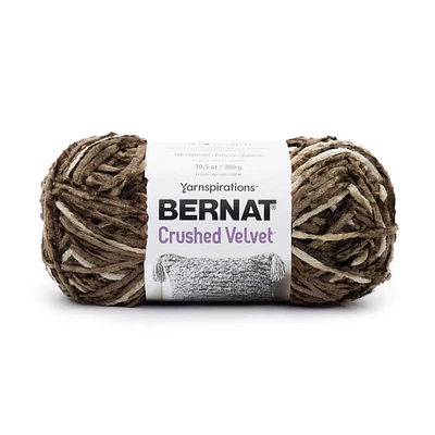 Bernat® Crushed Velvet™ Yarn, Polyester #5 Bulky, 10.5oz/300g, 315 Yards, Soft multi-tonal velvet yarn