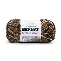 Bernat® Crushed Velvet™ Yarn, Polyester #5 Bulky, 10.5oz/300g, 315 Yards, Soft multi-tonal velvet yarn