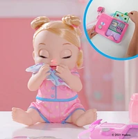 Baby Alive poupée Lulu Achoo, poupée interactive de 30 cm avec sons, lumières, mouvements et accessoires, cheveux blonds, enfants, dès 3 ans