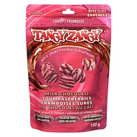 Tangy Zangy Milk Chocolate Sour Raspberries Candy