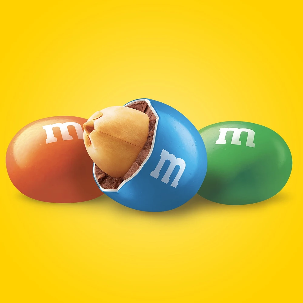 M&M'S, Peanut Milk Chocolate Candies, Pantry Size Share Bag, 800g, 1 pouch, 800g