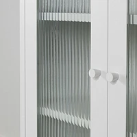Armoire de rangement à portes vitrées de la collection Eddison South Shore