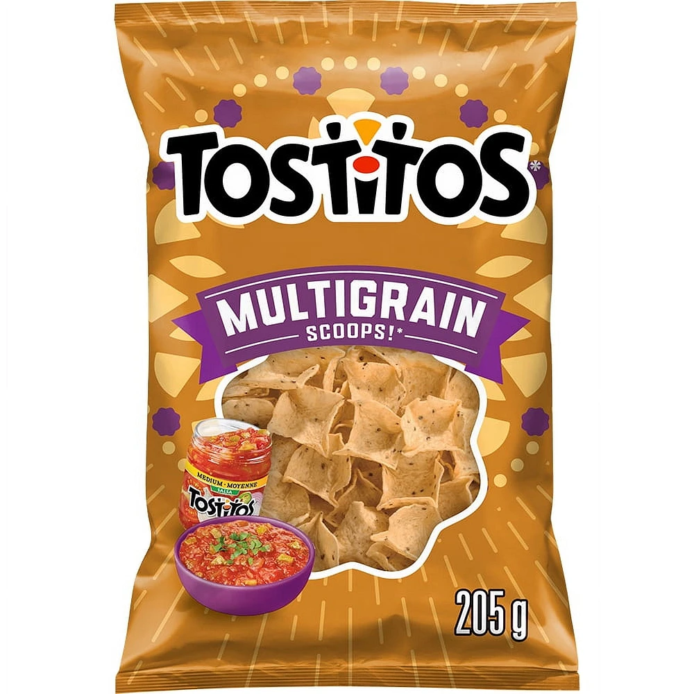 Tostitos Multigrain Scoops! tortilla chips, 205g