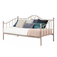South Shore Savannah Twin Metal Daybed (39"), Pink blush