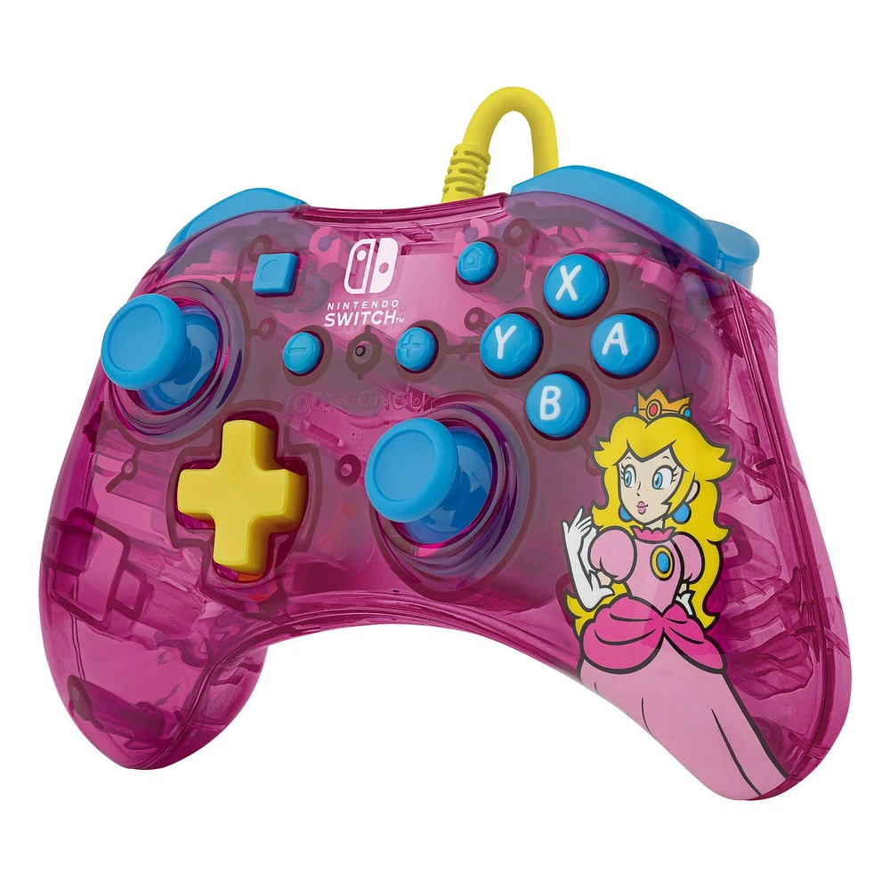 PDP Rock Candy™ Wired Controller: Bubblegum Peach - Nintendo Switch, PDP Rock Candy W CTRL: Peach