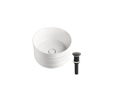 DROP Bath and Kitchen DR091351 Bathroom Vessel Sink Set