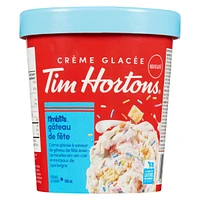 Tim Hortons Birthday Cake Timbits Ice Cream 500mL, Made with 100% Canadian Dairy