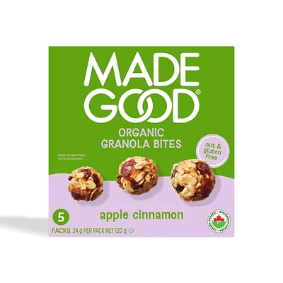 MadeGood Mini-barres granola Pomme cannelle Boîte de 5 sachets 5 x 24 g