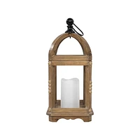 Hometrends Lanterne en bois 14.5pouces High 6.9 x 6.9 x 15.2 pouces