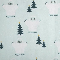 Ensemble de draps en flanelle des Fêtes botanique