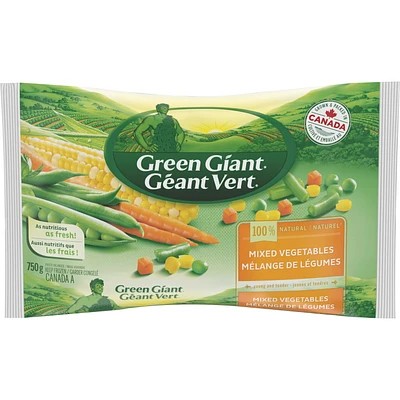 Green Giant Légumes Mixtes Congelés, Cultivé et emballé au Canada, 750 g (Garder Congelé) Green Giant Légumes Mixtes Congelés 750g