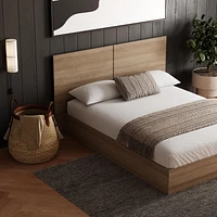 Nexera Milano Platform Bed with Headboard