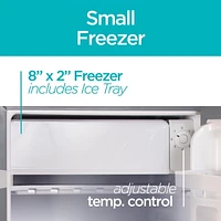 Black + Decker bcrk25w compact Refrigerator Energy Star Single Door mini réfrigérateur avec congélateur 2,5 pieds cubes blanc