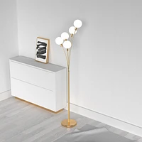 Dainolite 306F-AGB Aged Brass Floor Lamp