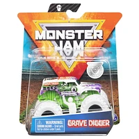 Monster Jam, Official Grave Digger Monster Truck, Die-Cast Vehicle, Inverse Trucks Series, 1:64 Scale