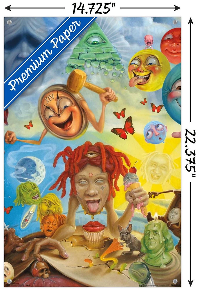 Trippie Redd - Art Wall Poster, 22.375" x 34" Framed