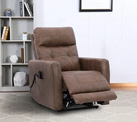 Topline Home Furnishings Fauteuil inclinable à élévation motorisée avec appuie-tête réglable
