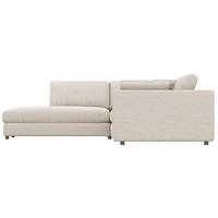Joelle Sofa sectionnel 2 pièces 128 po avec chaise à gauche