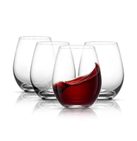 Spirits Stemless Crystal Wine Glasses - 19 oz - Set of 4