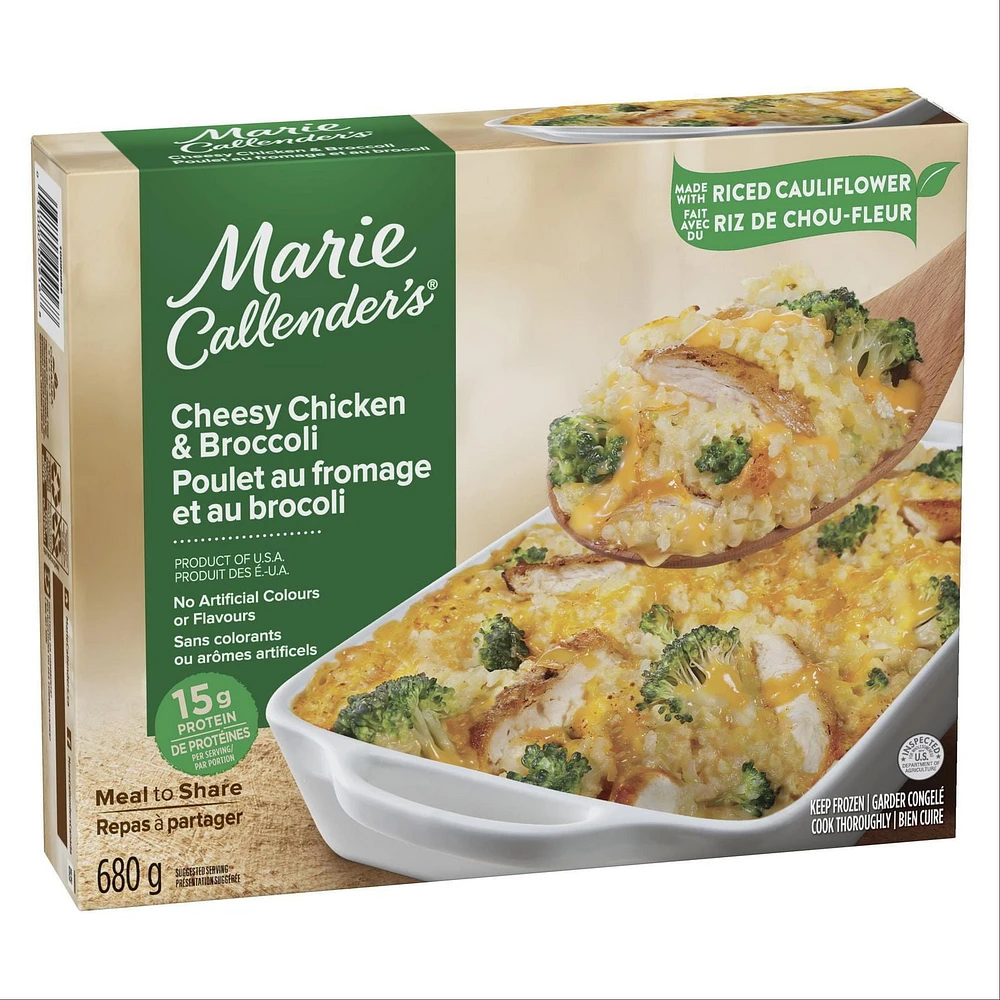 Marie Callender's Cheesy Chicken & Broccoli Frozen Multi-Serve Meal, 680g
