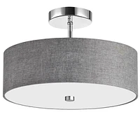 Dainolite 571-143SF-PC-GRY Grey Semi-Flush Mount