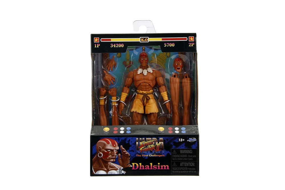 Jada Toys STREET FIGHTER II Figurine D'Action - Dhalsim