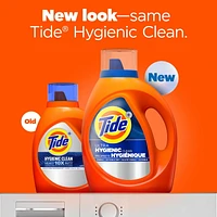Détergent à lessive liquide Tide Propreté hygiénique, parfum original, compatible avec les laveuses HE 3.9L