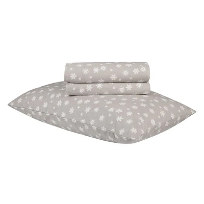 Holiday Flannel Sheet Set, Botanical