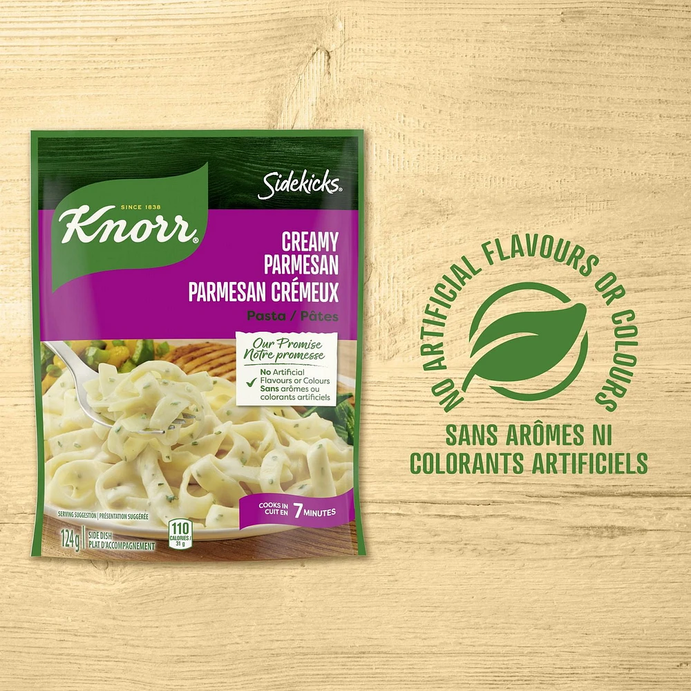 Knorr Sidekicks Creamy Parmesan Pasta Side Dish, 124 g Side Dish