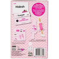 Cartes de Saint-Valentin à autocollants Barbie,  Activité autocollants, Multi-couleurs, 16 Compte